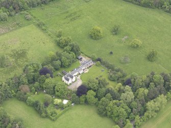 Oblique aerial view of Drummonie House, taken from the S.
