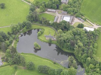 Oblique aerial view of Ecclesiamagirdle House, taken from the N.