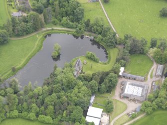 Oblique aerial view of Ecclesiamagirdle House, taken from the SW.