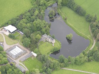 Oblique aerial view of Ecclesiamagirdle House, taken from the SE.