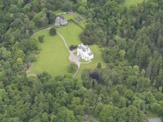 Oblique aerial view of Invermay House, taken from the SSW.