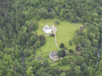Oblique aerial view of Invermay House, taken from the N.