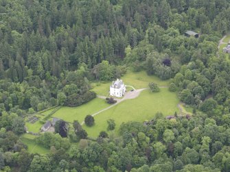 Oblique aerial view of Invermay House, taken from the NW.