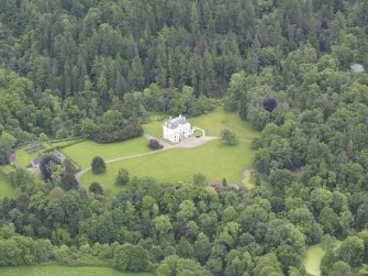 Oblique aerial view of Invermay House, taken from the WNW.