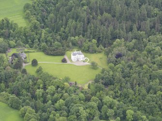 Oblique aerial view of Invermay House, taken from the W.