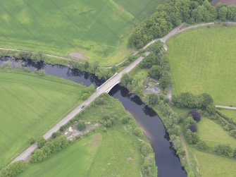 Oblique aerial view of Dalreoch Bridge, taken from the S.