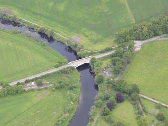 Oblique aerial view of Dalreoch Bridge, taken from the SSE.