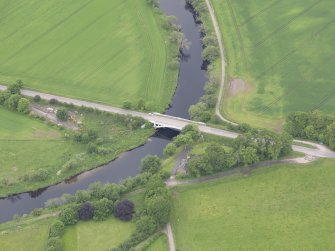 Oblique aerial view of Dalreoch Bridge, taken from the E.