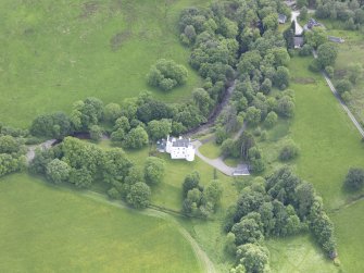 Oblique aerial view of Edinample Castle, taken from the N.