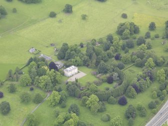 Oblique aerial view of Inchyra House, taken from the S.