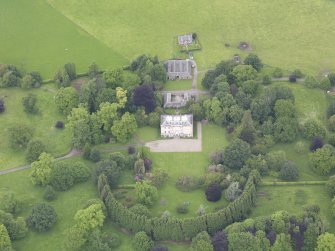 Oblique aerial view of Inchyra House, taken from the SSE.