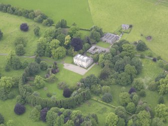 Oblique aerial view of Inchyra House, taken from the SE.