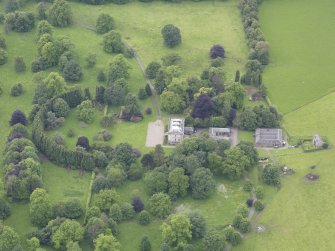 Oblique aerial view of Inchyra House, taken from the E.