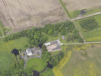 Oblique aerial view of Inchmartine House, taken from the SSE.