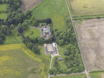 Oblique aerial view of Inchmartine House, taken from the ENE.