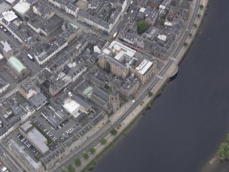 Oblique aerial view of St John's Kirk, taken from the SSE.