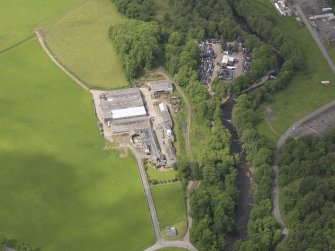 Oblique aerial view of Dalcrue House, taken from the E.