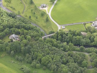 Oblique aerial view of Dalcrue Bridge, taken from the NNE.