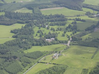 Oblique aerial view of Doune Park Country House, taken from the SW.