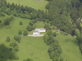 Oblique aerial view of Doune Park Country House, taken from the SE.