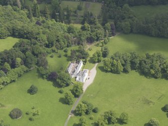 Oblique aerial view of Doune Park Country House, taken from the SW.