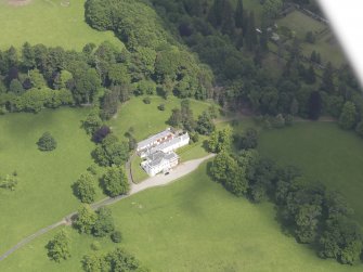 Oblique aerial view of Doune Park Country House, taken from the S.