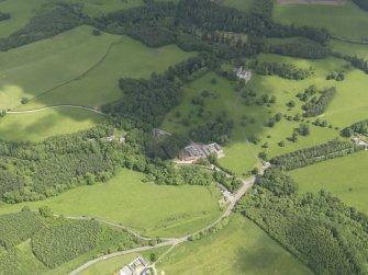 General oblique aerial view of Doune Park Country House estate, taken from the SSW.