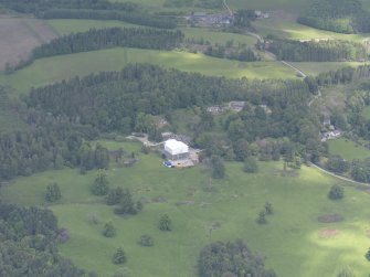 Oblique aerial view of Argaty Country House under restoration, taken from the SW.