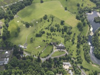 Oblique aerial view of Airthrey Golf Course, taken from the N.