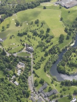 Oblique aerial view of Airthrey Golf Course, taken from the NW.