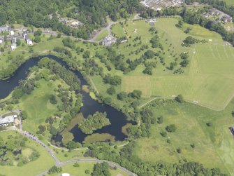 Oblique aerial view of Airthrey Golf Course, taken from the S.