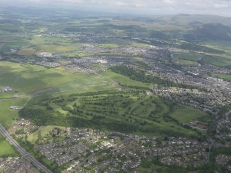 General oblique aerial view of Stirling Golf Course, taken from the SW.