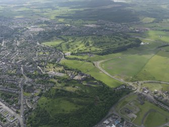 Oblique aerial view of Stirling Golf Course, taken from the N.