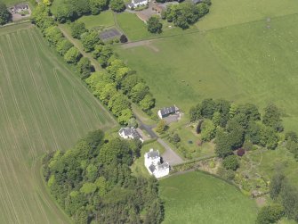 Oblique aerial view of Aldie Castle, taken from the S.