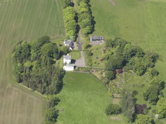 Oblique aerial view of Aldie Castle, taken from the SE.