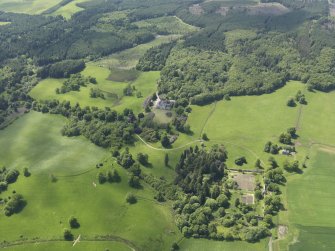 General oblique aerial view of Blair Adam Country House, taken from the NE.