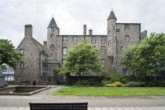 View of Provost Skene's House from St Nicholas House courtyard.