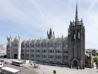 View of Marischal College from 3rd floor terrace of St Nicholas House.