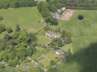 Oblique aerial view of Huntingdon House, taken from the SE.