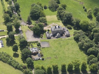 Oblique aerial view of Alderston House, taken from the NNW.