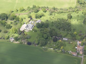 Oblique aerial view of Stevenson House, taken from the SE.