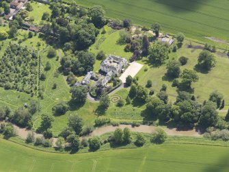 Oblique aerial view of Stevenson House, taken from the NW.