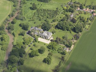 Oblique aerial view of Stevenson House, taken from the SW.