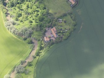 Oblique aerial view of Sandy's Mill, taken from the E.