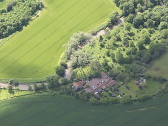Oblique aerial view of Sandy's Mill, taken from theNNE.