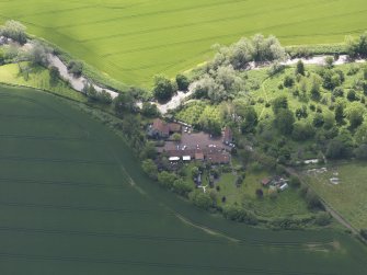 Oblique aerial view of Sandy's Mill, taken from the NNW.