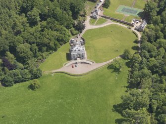 Oblique aerial view of Hopes House, taken from the WSW.