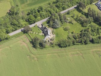 Oblique aerial view of Bolton Muir Country House, taken from the SW.