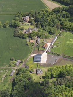 Oblique aerial view of Whittingehame Parish Church, taken from the WSW.