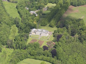 Oblique aerial view of Whittingehame House, taken from the ENE.